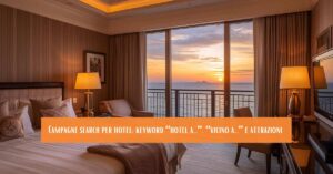 stanza d'albergo con vista mare